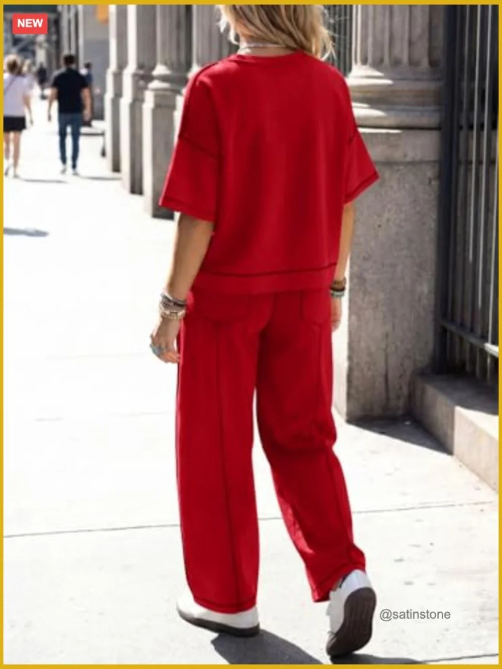 2 Piece Lounge Sets Short Sleeve Top Wide Leg Pants Matching Sets